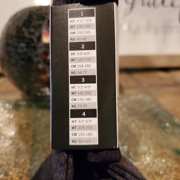 HUE Control Top Tights Graphite Heather - Picture 2 of 4